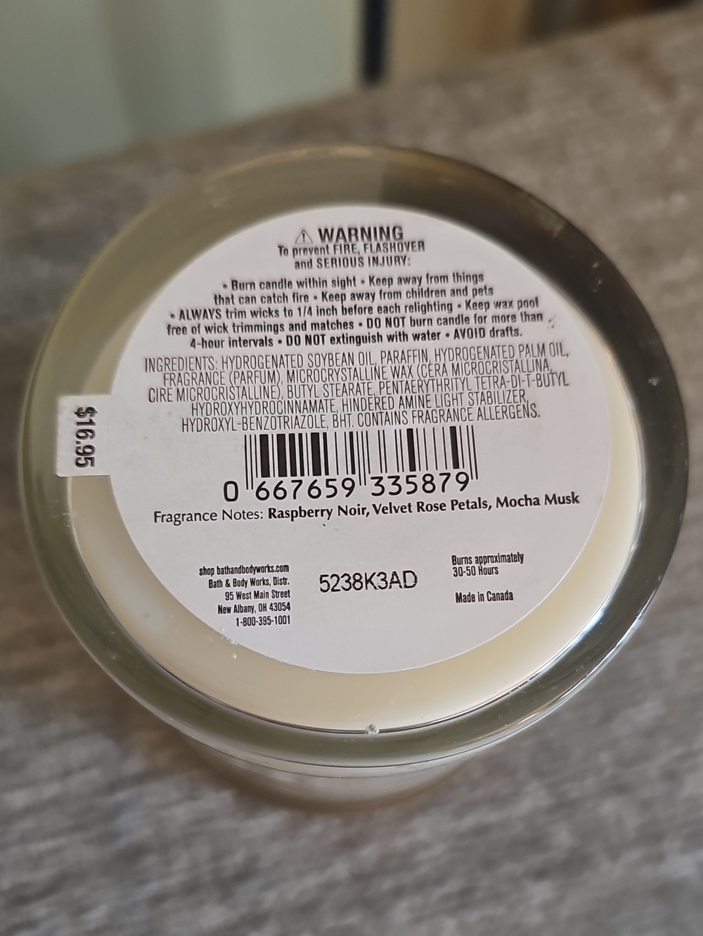 Bath & Body Works Into The Night Candle - Picture 2 of 4